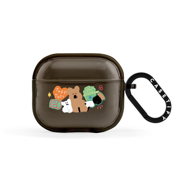 Dinotaeng x CASETiFY AirPods(第3世代) Cartoon Black インパクトケース Q & B Together Back to School Dinotaeng x CASETiFY AirPods(第3世代) Cartoon Black インパクトケース Q & B Together Back to School