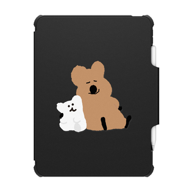 Dinotaeng x CASETiFY iPad Pro 11-inch (第3/4世代) Cartoon ブラック インパクト フォリオ ケース Q & B Together Father's Day Dinotaeng x CASETiFY iPad Pro 11-inch (第3/4世代) Cartoon ブラック インパクト フォリオ ケース Q & B Together Father's Day