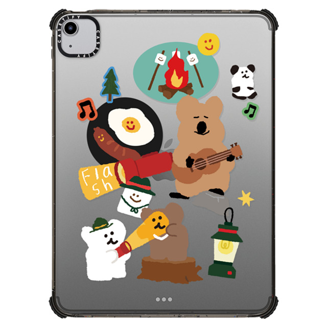 Dinotaeng x CASETiFY iPad Air (第4/5世代) Cartoon ブラック iPad インパクト ケース Happy Campers New iPhone Dinotaeng x CASETiFY iPad Air (第4/5世代) Cartoon ブラック iPad インパクト ケース Happy Campers New iPhone