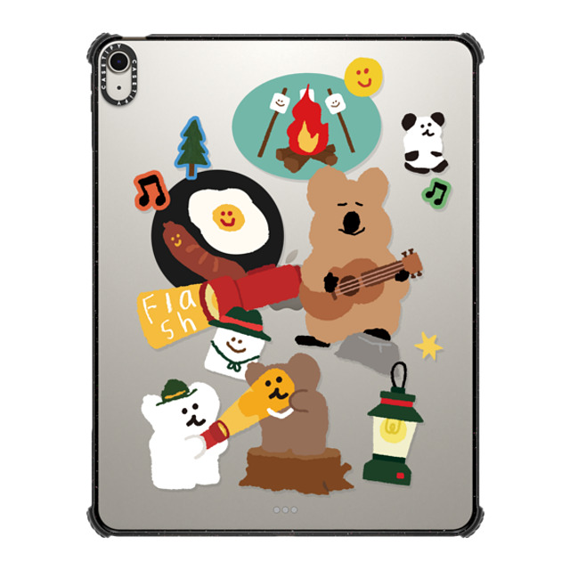 Dinotaeng x CASETiFY iPad Air 13-inch (M2/M3) Cartoon Black iPad インパクト ケース Happy Campers Father's Day Dinotaeng x CASETiFY iPad Air 13-inch (M2/M3) Cartoon Black iPad インパクト ケース Happy Campers Father's Day