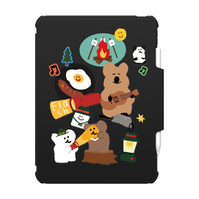 "Dinotaeng x CASETiFY iPad Pro 11" (M4) Cartoon ブラック インパクト フォリオ ケース Happy Campers Father's Day" "Dinotaeng x CASETiFY iPad Pro 11" (M4) Cartoon ブラック インパクト フォリオ ケース Happy Campers Father's Day"