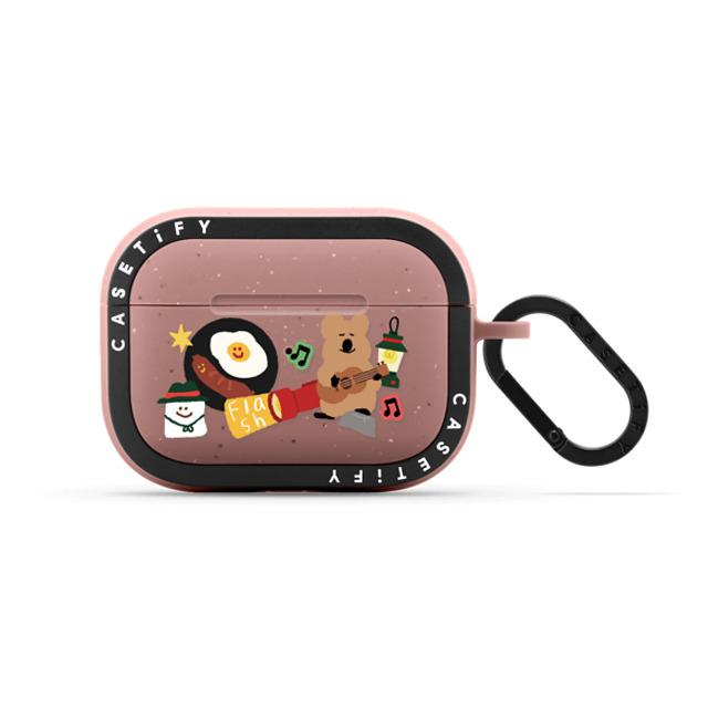 Dinotaeng x CASETiFY AirPods Pro 2 Cartoon Matte Dusty Rose バウンス ケース Happy Campers Back to School Dinotaeng x CASETiFY AirPods Pro 2 Cartoon Matte Dusty Rose バウンス ケース Happy Campers Back to School