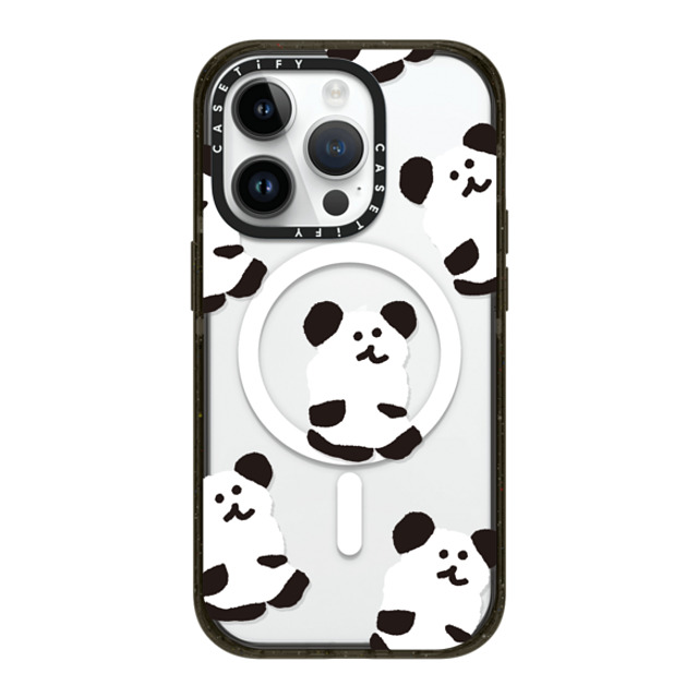 Dinotaeng x CASETiFY iPhone 14 Pro ケース ブラック インパクトケース MagSafe対応 Oreo Bobo