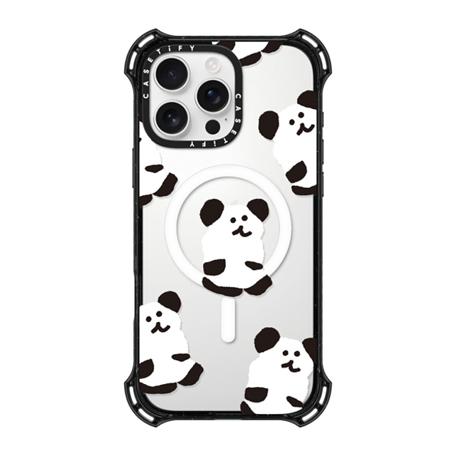 Dinotaeng x CASETiFY iPhone 16 Pro Max ケース ブラック バウンスケース Oreo Bobo