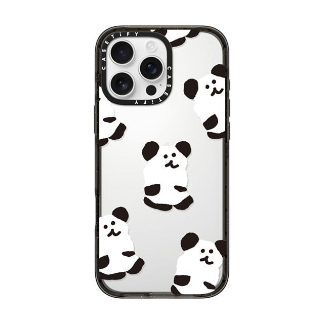 Dinotaeng x CASETiFY iPhone 16 Pro Max ケース ブラック インパクトケース Oreo Bobo