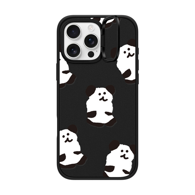 Dinotaeng x CASETiFY iPhone 16 Pro Max ケース マットブラック インパクトリングスタンドケース MagSafe対応 Oreo Bobo