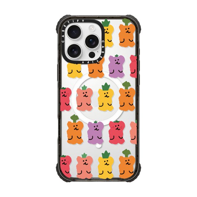 Dinotaeng x CASETiFY iPhone 16 Pro Max ケース Cartoon ブラック ウルトラ インパクトケース MagSafe 対応 Fruity Bobo Father's Day Dinotaeng x CASETiFY iPhone 16 Pro Max ケース Cartoon ブラック ウルトラ インパクトケース MagSafe 対応 Fruity Bobo Father's Day