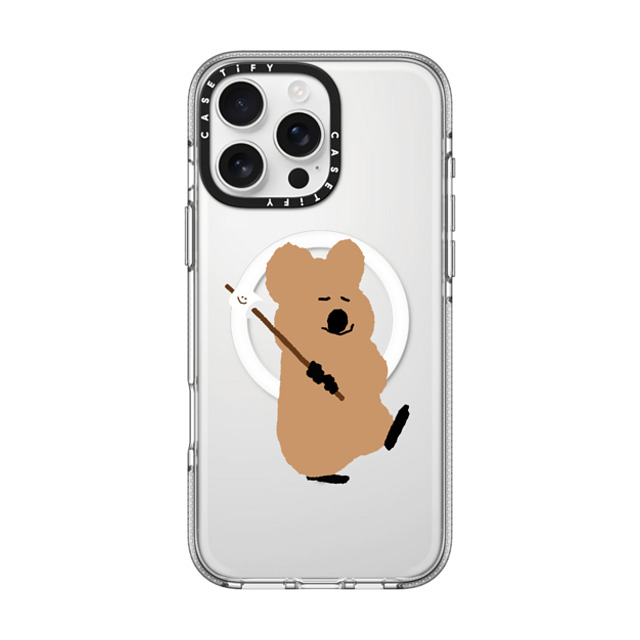 Dinotaeng x CASETiFY iPhone 16 Pro Max ケース クリア クリア ケース MagSafe対応 Walking Quokka