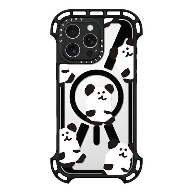 Dinotaeng x CASETiFY iPhone 16 Pro Max ケース ブラック ウルトラ バウンスケース MagSafe対応 Oreo Bobo