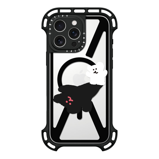 Dinotaeng x CASETiFY iPhone 16 Pro Max ケース ブラック ウルトラ バウンスケース MagSafe対応 Giant Bobo