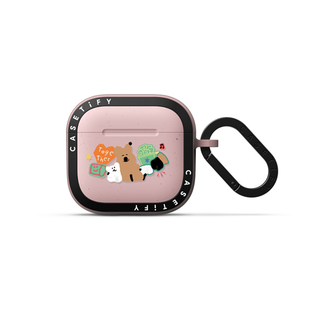 Dinotaeng x CASETiFY AirPods 4 プリムローズ ピンク バウンス ケース Q & B Together Dinotaeng x CASETiFY AirPods 4 プリムローズ ピンク バウンス ケース Q & B Together