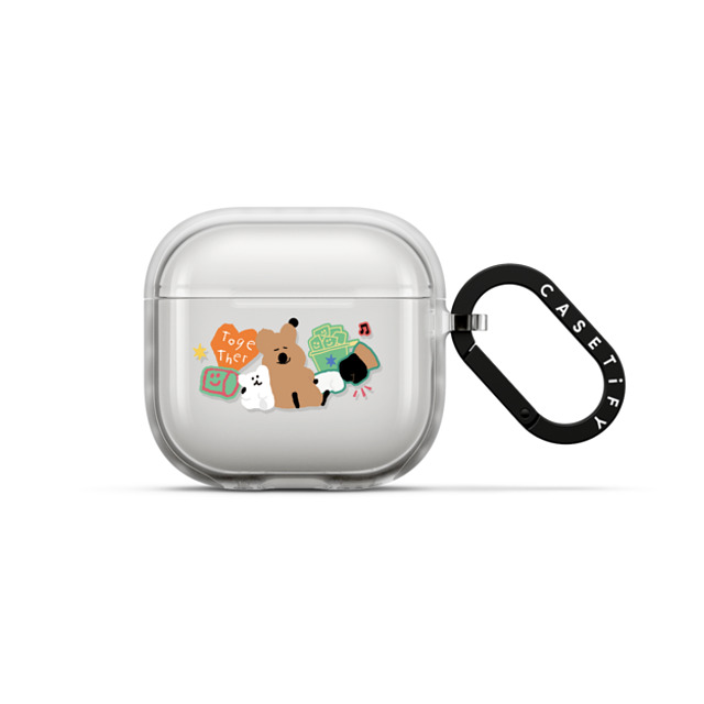 Dinotaeng x CASETiFY AirPods 4 Cartoon フロスト インパクトケース Q & B Together Father's Day Dinotaeng x CASETiFY AirPods 4 Cartoon フロスト インパクトケース Q & B Together Father's Day