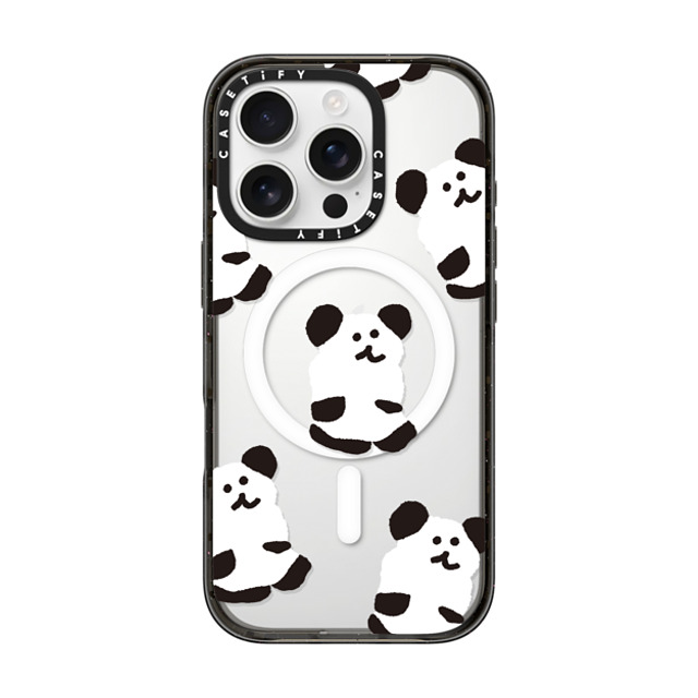 Dinotaeng x CASETiFY iPhone 16 Pro ケース ブラック インパクトケース MagSafe対応 Oreo Bobo