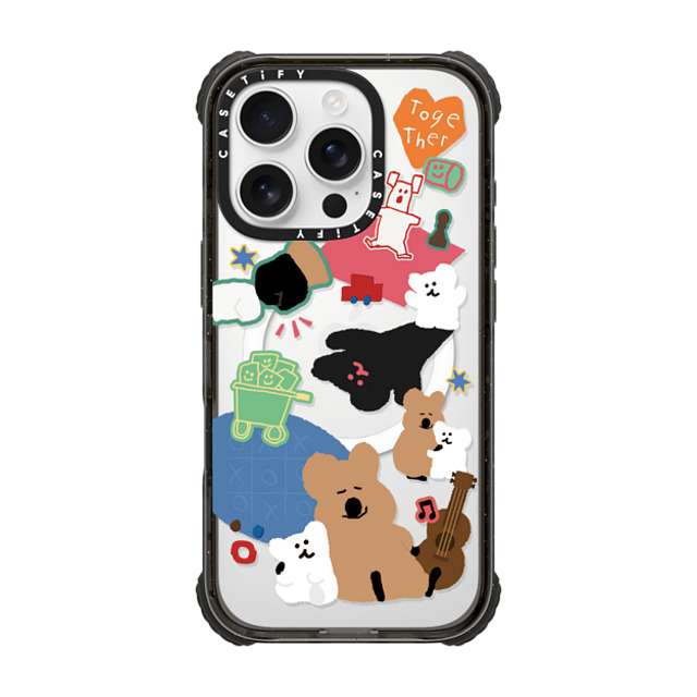 Dinotaeng x CASETiFY iPhone 16 Pro Case Black ウルトラ インパクトケース MagSafe 対応 Q & B Together Dinotaeng x CASETiFY iPhone 16 Pro Case Black ウルトラ インパクトケース MagSafe 対応 Q & B Together