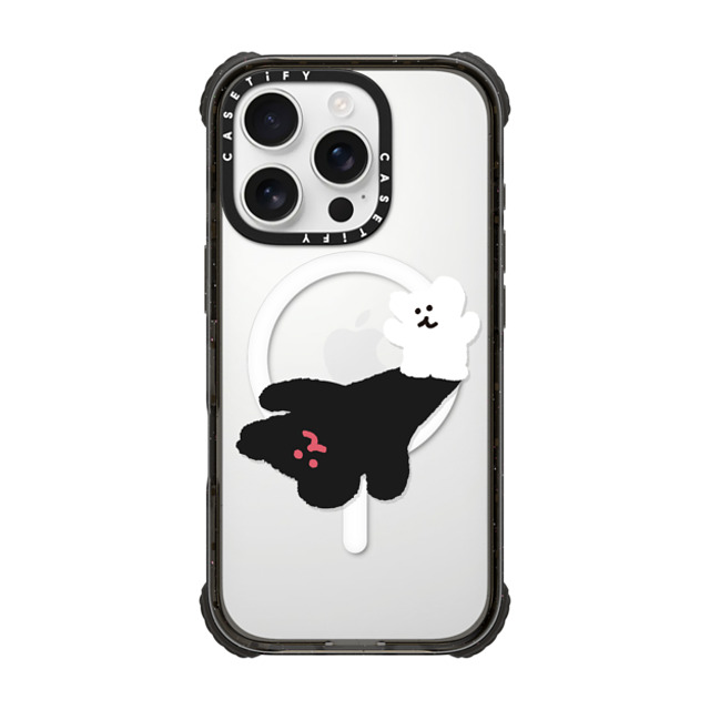 Dinotaeng x CASETiFY iPhone 16 Pro Case Cartoon Black ウルトラ インパクトケース MagSafe 対応 Giant Bobo Father's Day Dinotaeng x CASETiFY iPhone 16 Pro Case Cartoon Black ウルトラ インパクトケース MagSafe 対応 Giant Bobo Father's Day