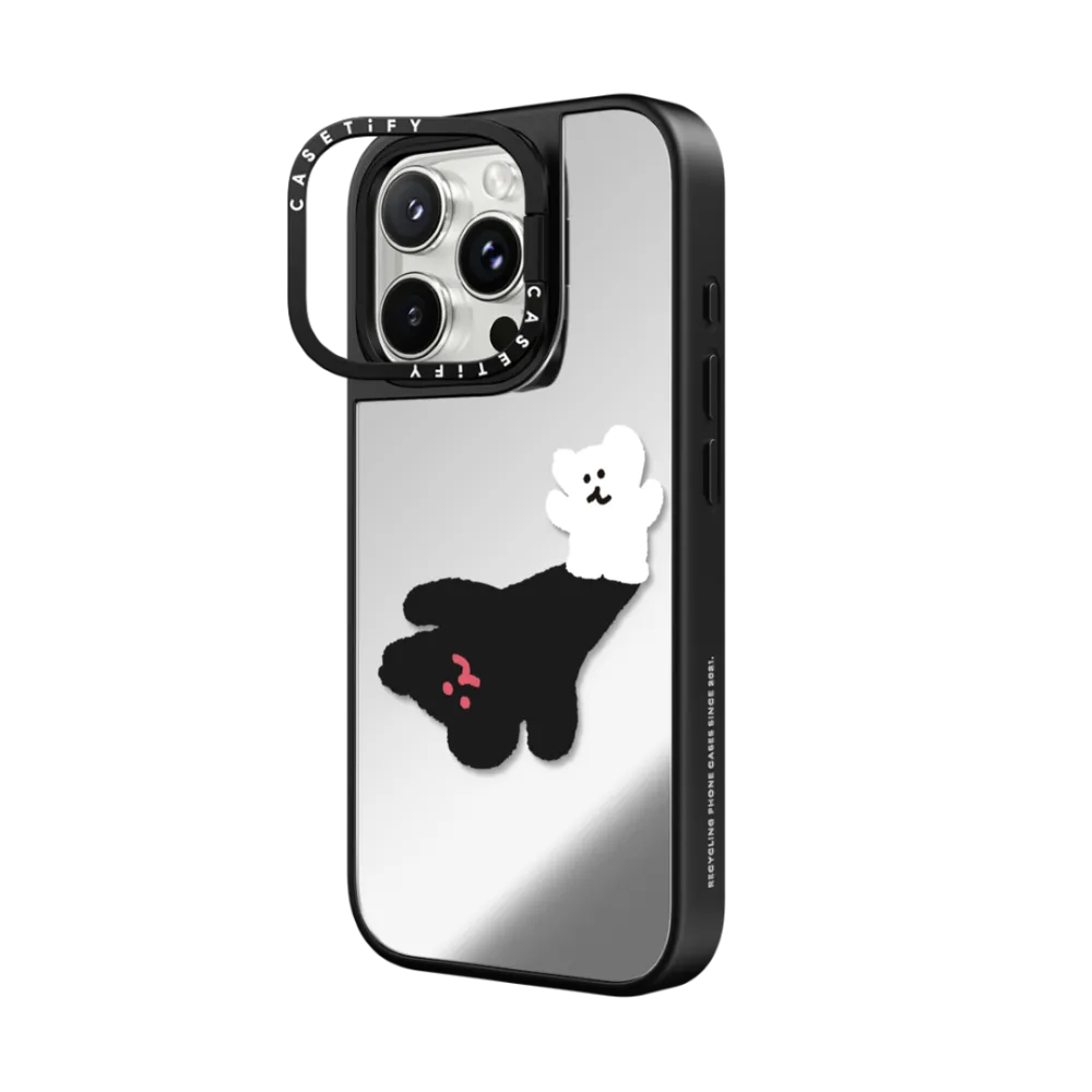 Mirror Ring Stand iPhone 16 Pro Case MagSafe Compatible - Giant Bobo