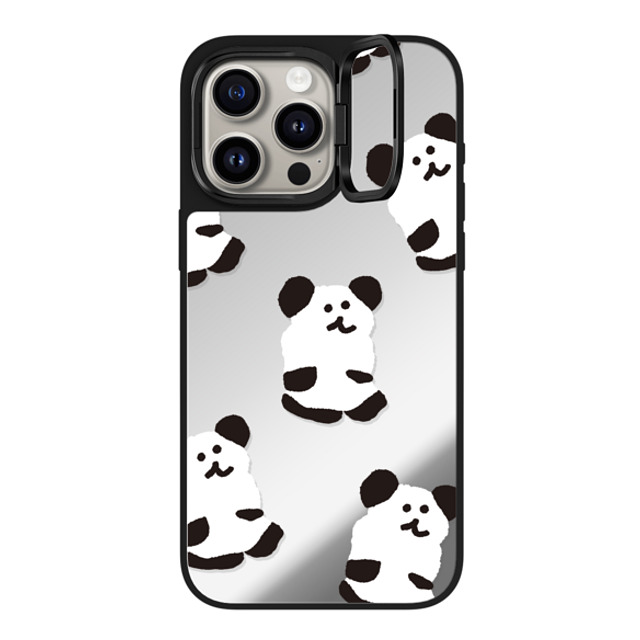 Dinotaeng x CASETiFY iPhone 15 Pro Max Case Cartoon Silver on Black ミラー リングスタンドケース MagSafe対応 Oreo Bobo Mother's Day Dinotaeng x CASETiFY iPhone 15 Pro Max Case Cartoon Silver on Black ミラー リングスタンドケース MagSafe対応 Oreo Bobo Mother's Day