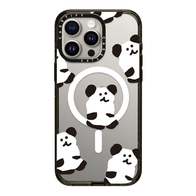 Dinotaeng x CASETiFY iPhone 15 Pro Max ケース ブラック インパクトケース MagSafe対応 Oreo Bobo