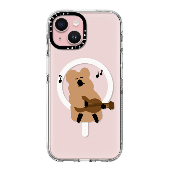 Dinotaeng x CASETiFY iPhone 15 ケース Cartoon クリア クリア ケース MagSafe対応 Ukulele Quokka Back to School Dinotaeng x CASETiFY iPhone 15 ケース Cartoon クリア クリア ケース MagSafe対応 Ukulele Quokka Back to School