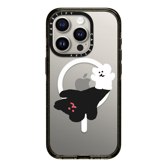 Dinotaeng x CASETiFY iPhone 15 Pro ケース ブラック インパクトケース MagSafe対応 Giant Bobo