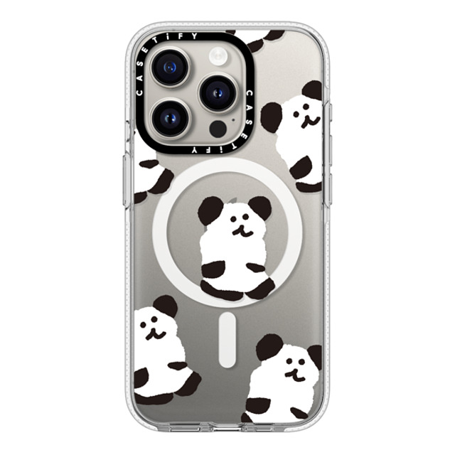 Dinotaeng x CASETiFY iPhone 15 Pro ケース クリア クリア ケース MagSafe対応 Oreo Bobo