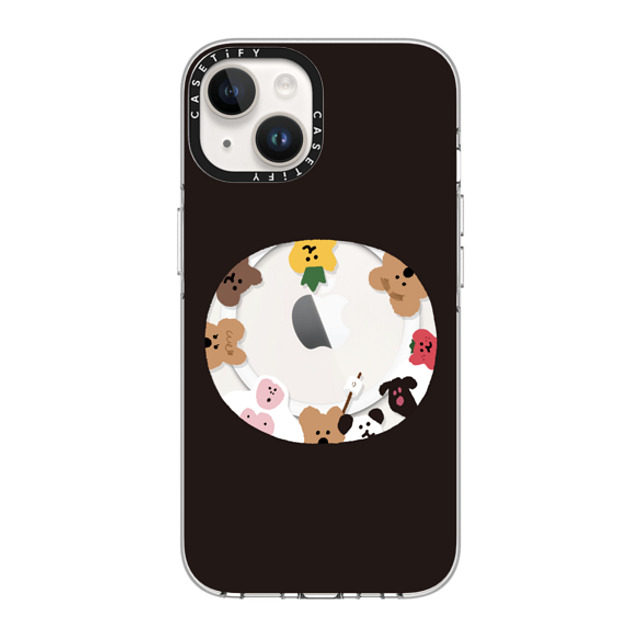 Dinotaeng x CASETiFY iPhone 14 ケース クリア クリア ケース MagSafe対応 Anybody There?