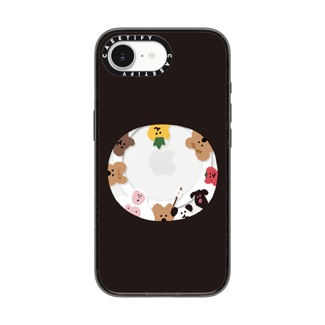 Dinotaeng x CASETiFY iPhone 16e ケース Cartoon ブラック インパクトケース MagSafe対応 Anybody There? Back to School Dinotaeng x CASETiFY iPhone 16e ケース Cartoon ブラック インパクトケース MagSafe対応 Anybody There? Back to School