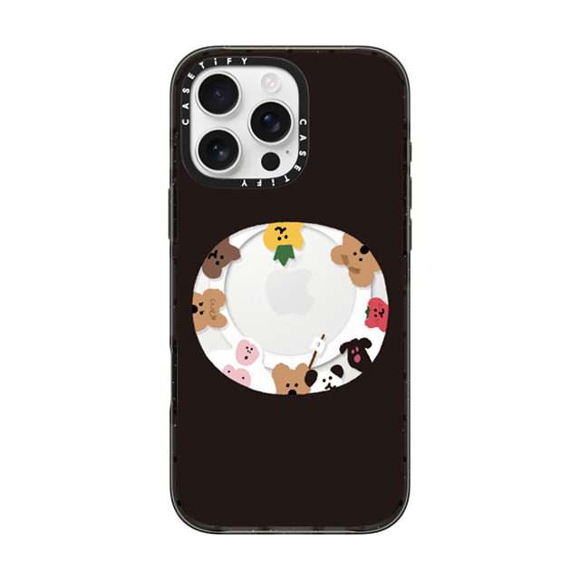 Dinotaeng x CASETiFY iPhone 16 Pro Max ケース ブラック インパクトケース MagSafe対応 Anybody There?