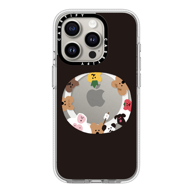 Dinotaeng x CASETiFY iPhone 15 Pro ケース クリア クリア ケース MagSafe対応 Anybody There?