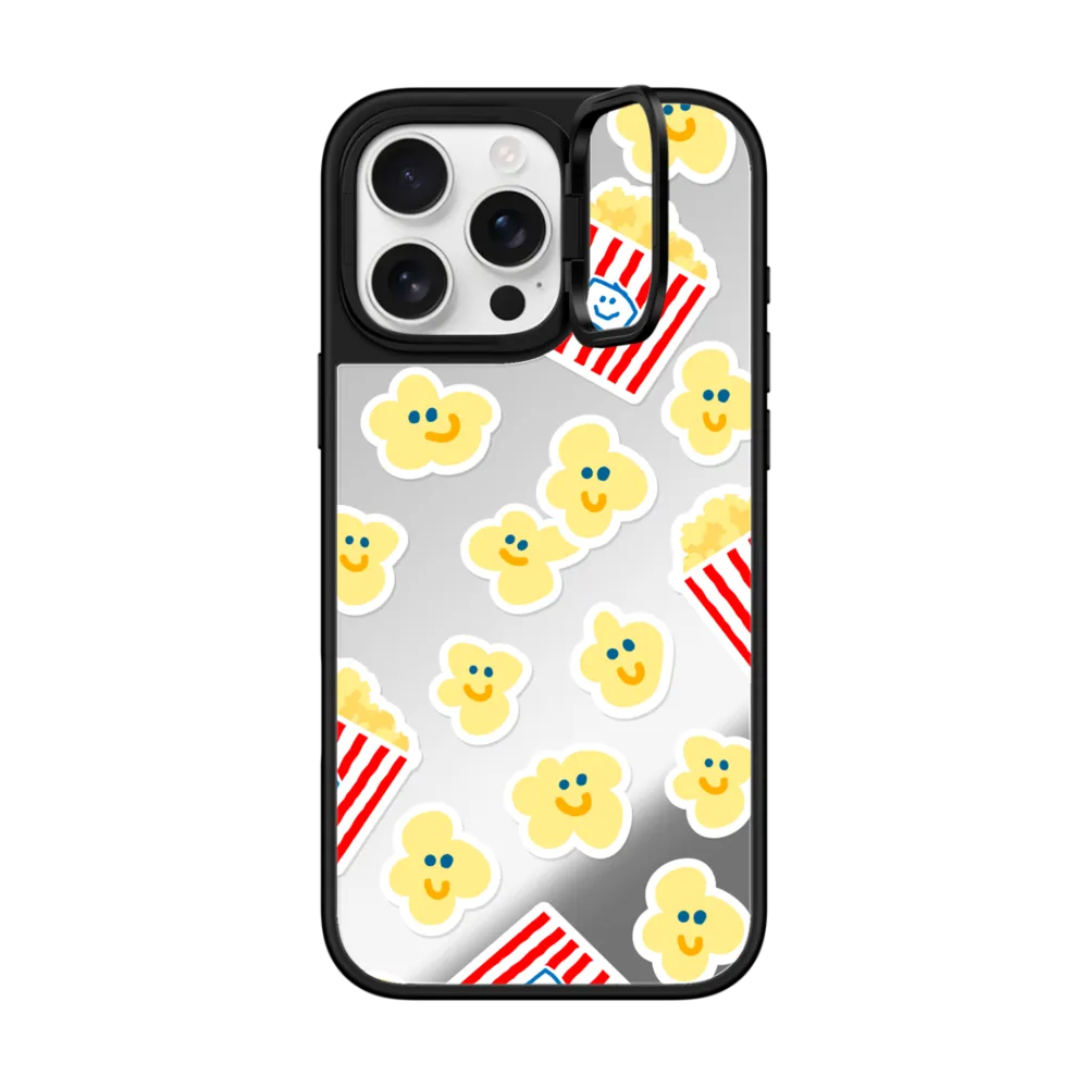 Mirror Ring Stand iPhone 16 Pro Max Case MagSafe Compatible - POPCORN EVERYWHERE!