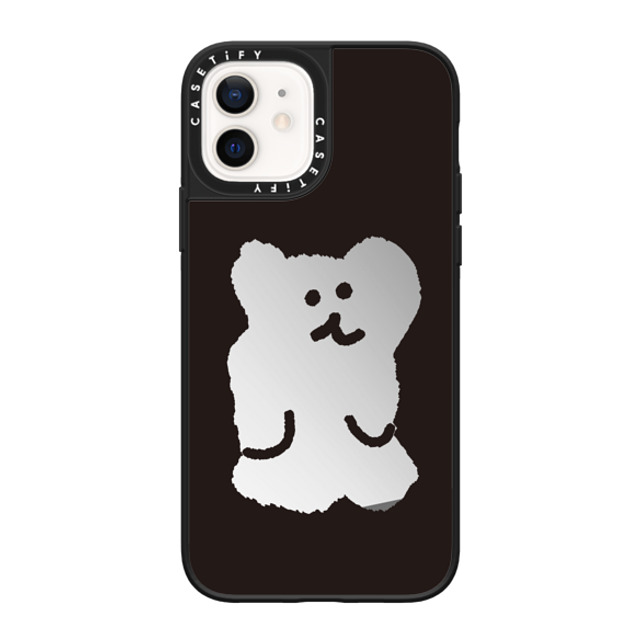 Dinotaeng x CASETiFY iPhone 12 Case Cartoon Silver on Black ミラーケース MagSafe対応 Big Bobo Mother's Day Dinotaeng x CASETiFY iPhone 12 Case Cartoon Silver on Black ミラーケース MagSafe対応 Big Bobo Mother's Day