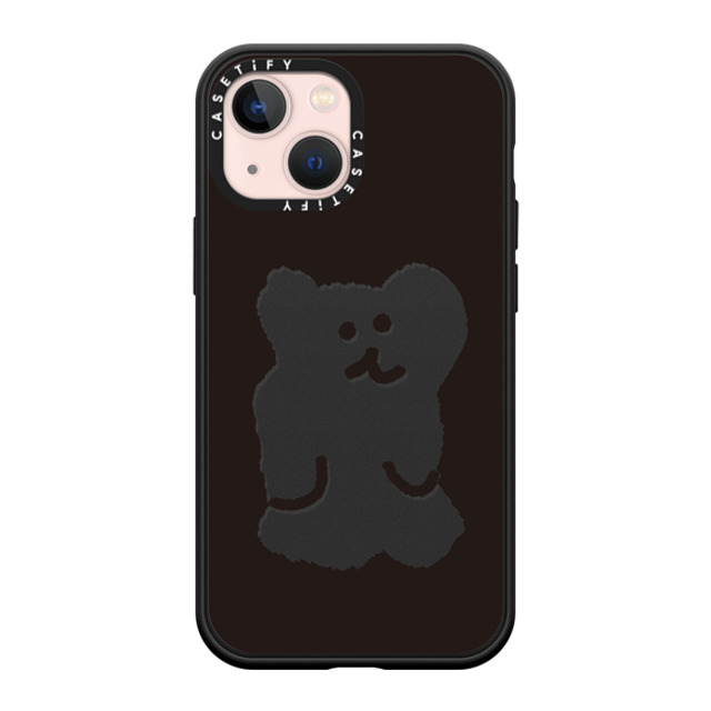 Dinotaeng x CASETiFY iPhone 13 Mini ケース Cartoon マットブラック インパクトケース Big Bobo Back to School Dinotaeng x CASETiFY iPhone 13 Mini ケース Cartoon マットブラック インパクトケース Big Bobo Back to School