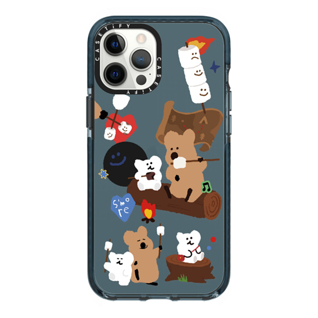 Dinotaeng x CASETiFY iPhone 12 Pro Max ケース Pacific Blue インパクトケース S'more!