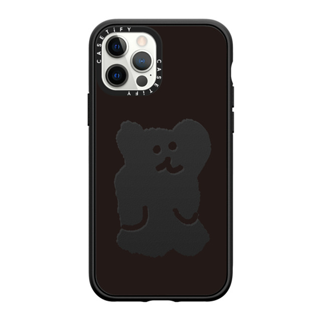 Dinotaeng x CASETiFY iPhone 12 Pro ケース Cartoon マットブラック インパクトケース Big Bobo Father's Day Dinotaeng x CASETiFY iPhone 12 Pro ケース Cartoon マットブラック インパクトケース Big Bobo Father's Day