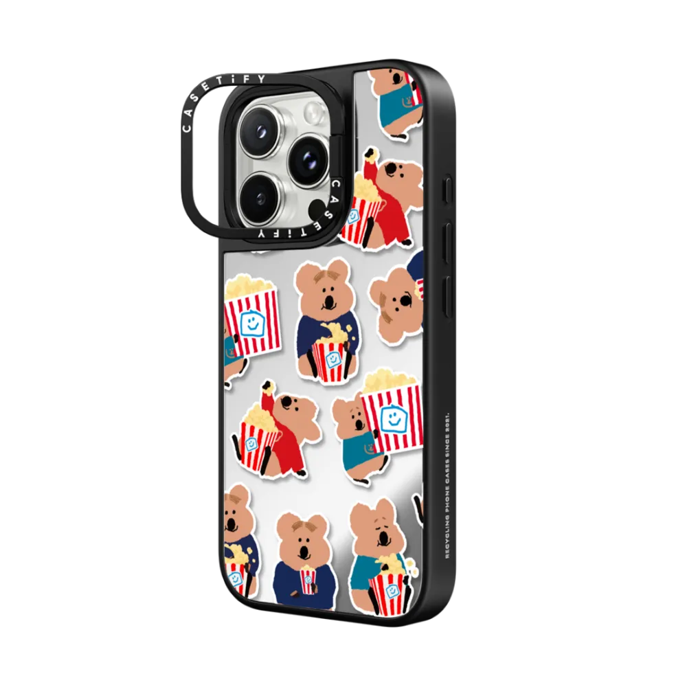 Mirror Ring Stand iPhone 16 Pro Case MagSafe Compatible - Snack Bar Attack