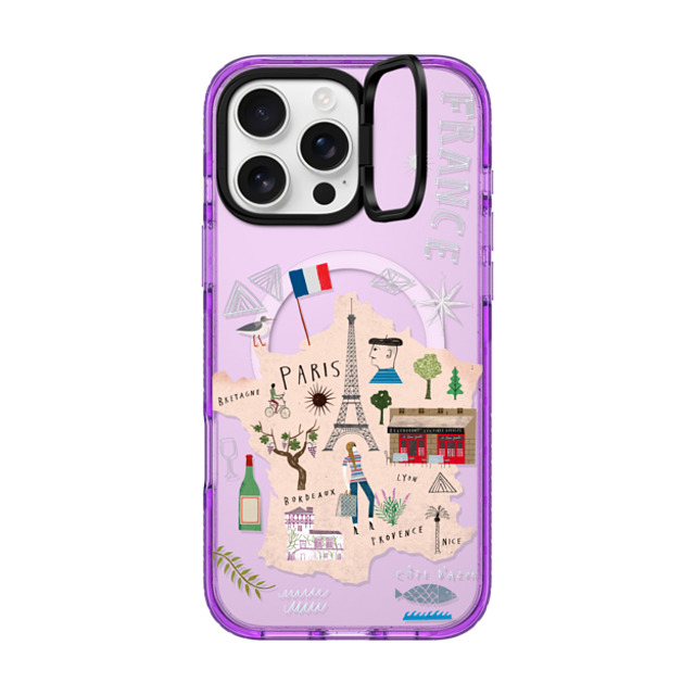 Martin Haake x CASETiFY iPhone 16 Pro Max Case パープル インパクトリングスタンドケース MagSafe対応 FRANCE Martin Haake x CASETiFY iPhone 16 Pro Max Case パープル インパクトリングスタンドケース MagSafe対応 FRANCE