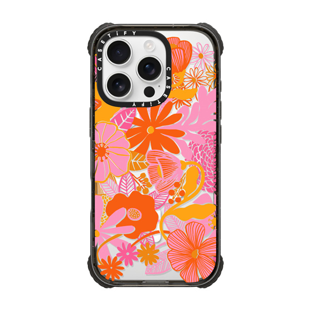 designlovefest x CASETiFY iPhone 16 Pro Case Black ウルトラ インパクトケース MagSafe 対応 Groovy Floral designlovefest x CASETiFY iPhone 16 Pro Case Black ウルトラ インパクトケース MagSafe 対応 Groovy Floral