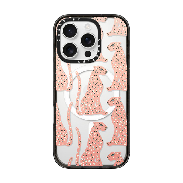 designlovefest x CASETiFY iPhone 16 Pro ケース Leopard,Animal ブラック インパクトケース MagSafe対応 Pink Cheetahs Back to School designlovefest x CASETiFY iPhone 16 Pro ケース Leopard,Animal ブラック インパクトケース MagSafe対応 Pink Cheetahs Back to School