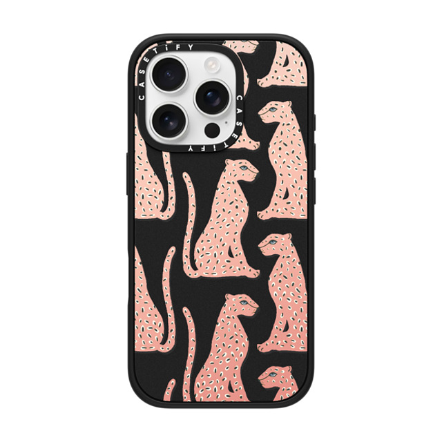 designlovefest x CASETiFY iPhone 16 Pro ケース Leopard,Animal マットブラック インパクトケース MagSafe対応 Pink Cheetahs Back to School designlovefest x CASETiFY iPhone 16 Pro ケース Leopard,Animal マットブラック インパクトケース MagSafe対応 Pink Cheetahs Back to School