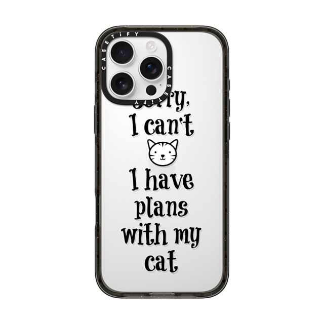 Ebi Emporium x CASETiFY iPhone 16 Pro Max ケース ブラック インパクトケース CAT PLANS By Ebi Emporium Back to School Ebi Emporium x CASETiFY iPhone 16 Pro Max ケース ブラック インパクトケース CAT PLANS By Ebi Emporium Back to School