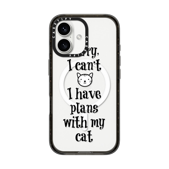 Ebi Emporium x CASETiFY iPhone 16 ケース ブラック インパクトケース MagSafe対応 CAT PLANS By Ebi Emporium Back to School Ebi Emporium x CASETiFY iPhone 16 ケース ブラック インパクトケース MagSafe対応 CAT PLANS By Ebi Emporium Back to School