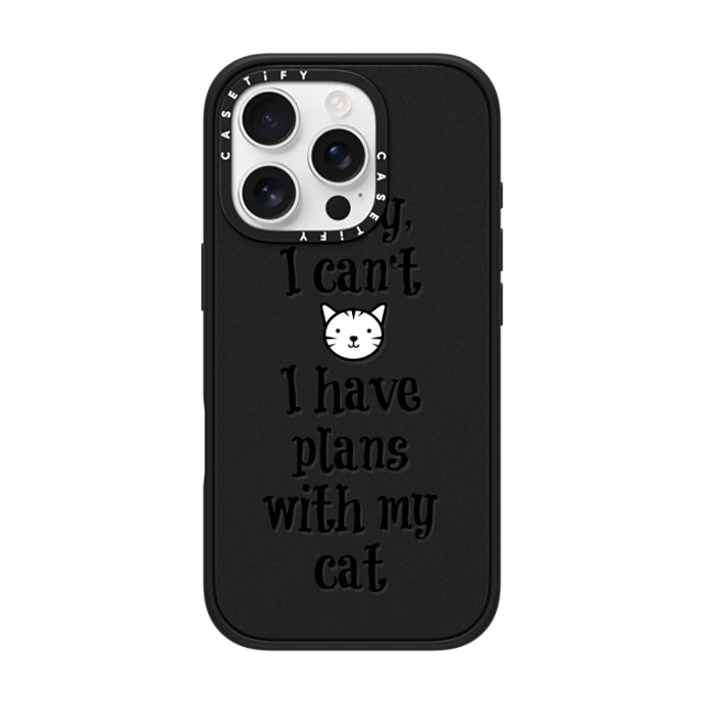 Ebi Emporium x CASETiFY iPhone 16 Pro ケース マットブラック インパクトケース MagSafe対応 CAT PLANS By Ebi Emporium Back to School Ebi Emporium x CASETiFY iPhone 16 Pro ケース マットブラック インパクトケース MagSafe対応 CAT PLANS By Ebi Emporium Back to School