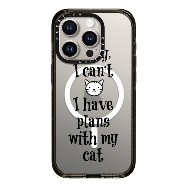 Ebi Emporium x CASETiFY iPhone 15 Pro ケース ブラック インパクトケース MagSafe対応 CAT PLANS By Ebi Emporium Back to School Ebi Emporium x CASETiFY iPhone 15 Pro ケース ブラック インパクトケース MagSafe対応 CAT PLANS By Ebi Emporium Back to School