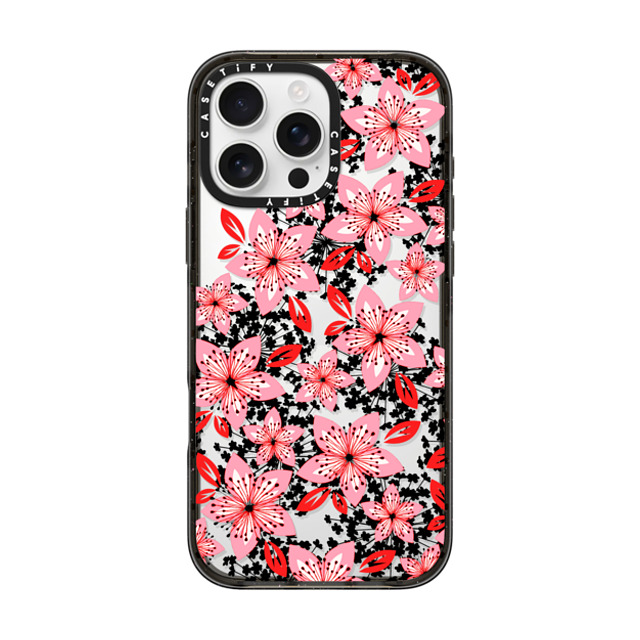 Ebi Emporium x CASETiFY iPhone 16 Pro Max Case Black Impact Case COLOR IN BLOOM 4, PINK RED Pretty Floral Pattern By Ebi Emporium Mother's Day Ebi Emporium x CASETiFY iPhone 16 Pro Max Case Black Impact Case COLOR IN BLOOM 4, PINK RED Pretty Floral Pattern By Ebi Emporium Mother's Day