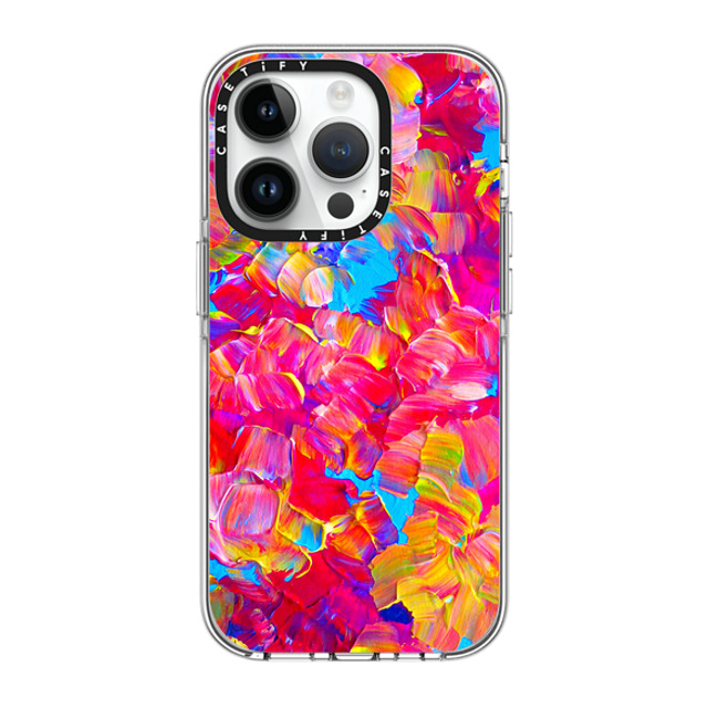 Ebi Emporium x CASETiFY iPhone 14 Pro Case Clear Clear Case MagSafe Compatible FLORAL FANTASY - Bold Abstract Flowers Acrylic Textural Painting Neon Hot Pink Turquoise Garden Bouquet Girlie Sweet Lovely Feminine Art Painting Ebi Emporium x CASETiFY iPhone 14 Pro Case Clear Clear Case MagSafe Compatible FLORAL FANTASY - Bold Abstract Flowers Acrylic Textural Painting Neon Hot Pink Turquoise Garden Bouquet Girlie Sweet Lovely Feminine Art Painting