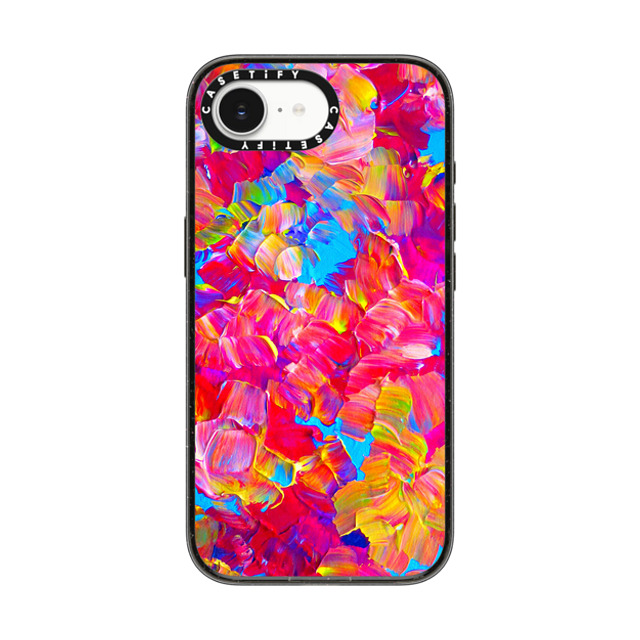 Ebi Emporium x CASETiFY iPhone 16e ケース Floral ブラック インパクトケース MagSafe対応 FLORAL FANTASY - Bold Abstract Flowers Acrylic Textural Painting Neon Hot Pink Turquoise Garden Bouquet Girlie Sweet Lovely Feminine Art Painting Father's Day Ebi Emporium x CASETiFY iPhone 16e ケース Floral ブラック インパクトケース MagSafe対応 FLORAL FANTASY - Bold Abstract Flowers Acrylic Textural Painting Neon Hot Pink Turquoise Garden Bouquet Girlie Sweet Lovely Feminine Art Painting Father's Day