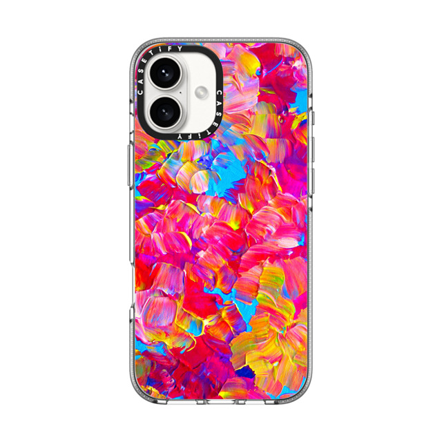 Ebi Emporium x CASETiFY iPhone 16 Plus Case Clear Clear Case MagSafe Compatible FLORAL FANTASY - Bold Abstract Flowers Acrylic Textural Painting Neon Hot Pink Turquoise Garden Bouquet Girlie Sweet Lovely Feminine Art Painting Ebi Emporium x CASETiFY iPhone 16 Plus Case Clear Clear Case MagSafe Compatible FLORAL FANTASY - Bold Abstract Flowers Acrylic Textural Painting Neon Hot Pink Turquoise Garden Bouquet Girlie Sweet Lovely Feminine Art Painting