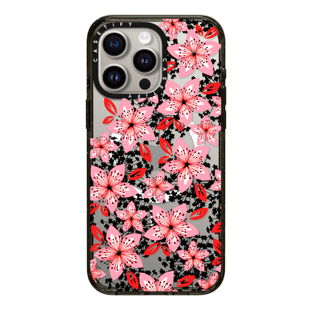 Ebi Emporium x CASETiFY iPhone 15 Pro Max Case Black インパクトケース MagSafe対応 COLOR IN BLOOM 4, PINK RED Pretty Floral Pattern By Ebi Emporium Mother's Day Ebi Emporium x CASETiFY iPhone 15 Pro Max Case Black インパクトケース MagSafe対応 COLOR IN BLOOM 4, PINK RED Pretty Floral Pattern By Ebi Emporium Mother's Day