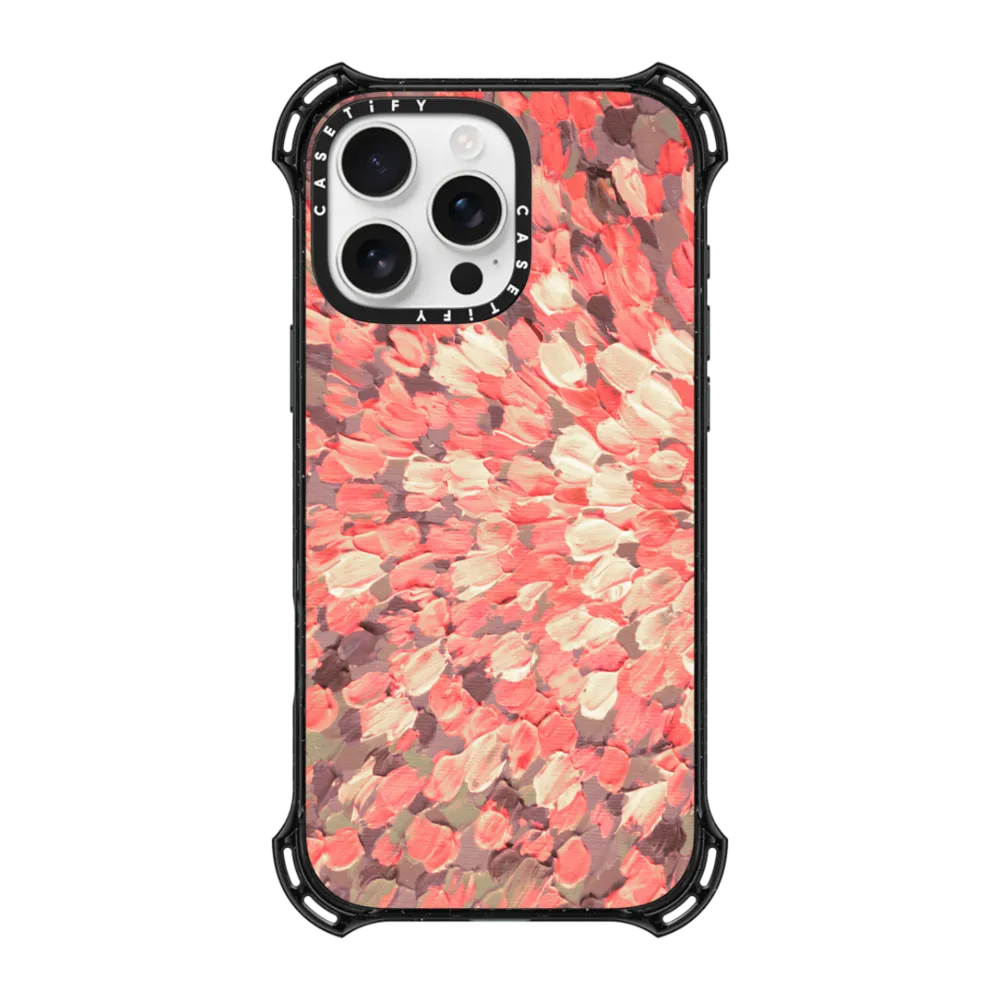 Bounce iPhone 16 Pro Max Case MagSafe Compatible - SPRING SPLASH, CORAL PINK GRAY