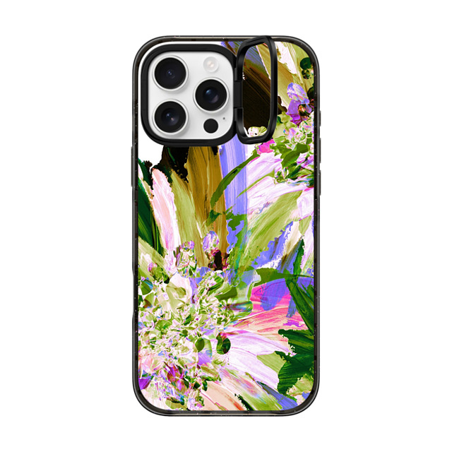 Ebi Emporium x CASETiFY iPhone 16 Pro Max Case Black インパクトリングスタンドケース MagSafe対応 WEDDING BOUQUET 1, FLORAL PURPLE GREEN PRETTY ABSTRACT ART PAINTING By Ebi Emporium Mother's Day Ebi Emporium x CASETiFY iPhone 16 Pro Max Case Black インパクトリングスタンドケース MagSafe対応 WEDDING BOUQUET 1, FLORAL PURPLE GREEN PRETTY ABSTRACT ART PAINTING By Ebi Emporium Mother's Day